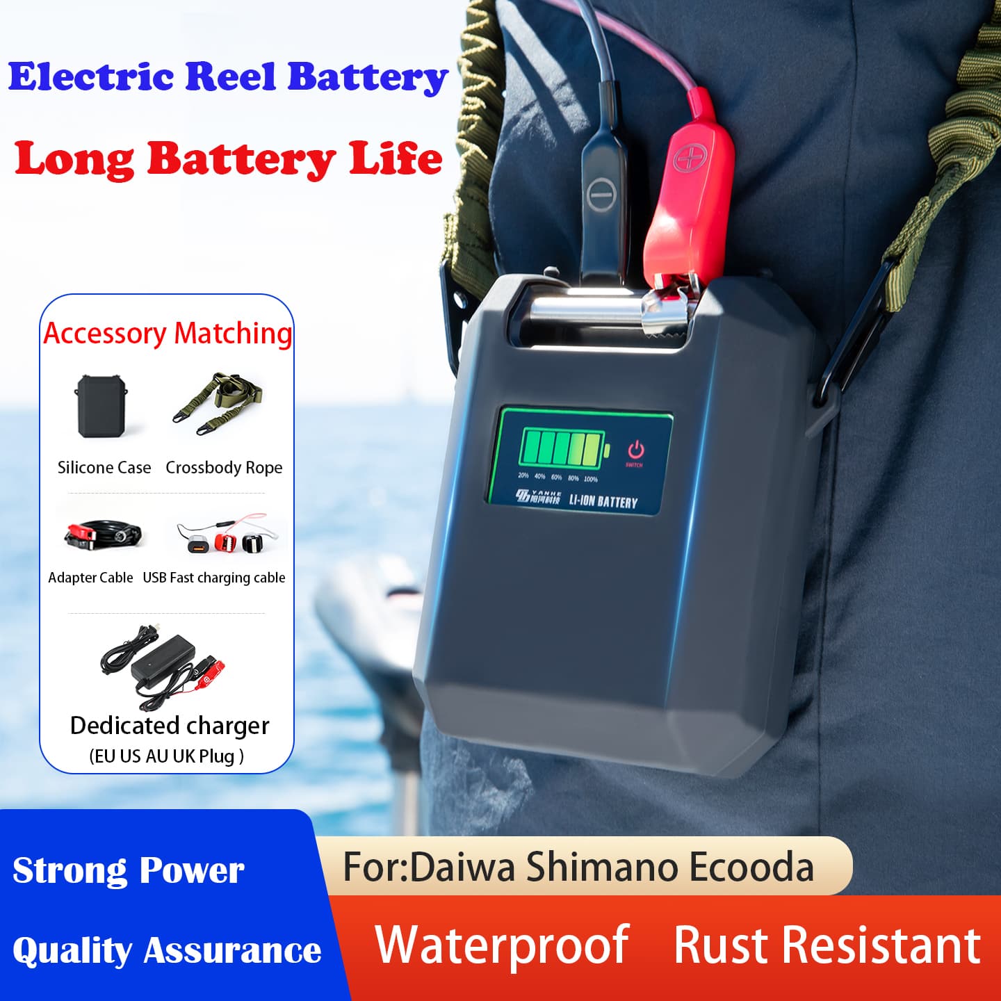 Fishing Equipment Daiwa - 14.8V 6800mAh Electric Fishing Reel Battery