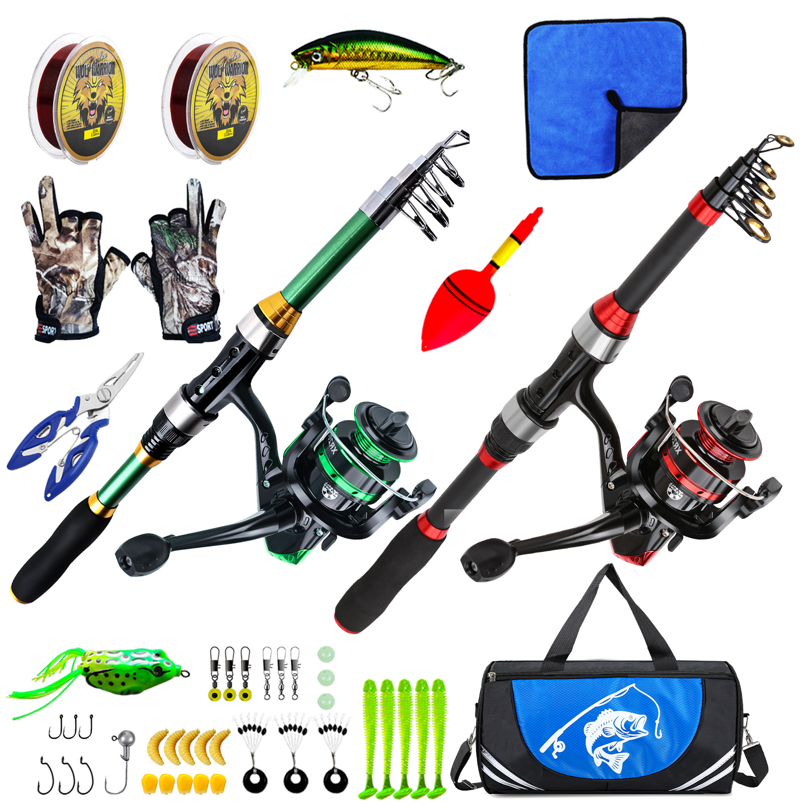 1.8m Telescopic Double Lure Ro - Landing Net Telescopic recensie en prijs