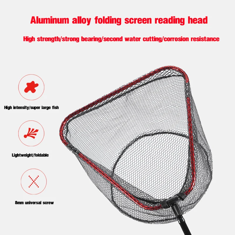 Aluminum Alloy Rubber Coated F - Landing Net Telescopic recensie en prijs