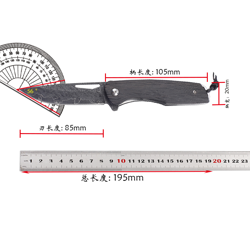 New 8cr13MOV steel core ebony  - Fishing Equipment Kitchener recensie en prijs