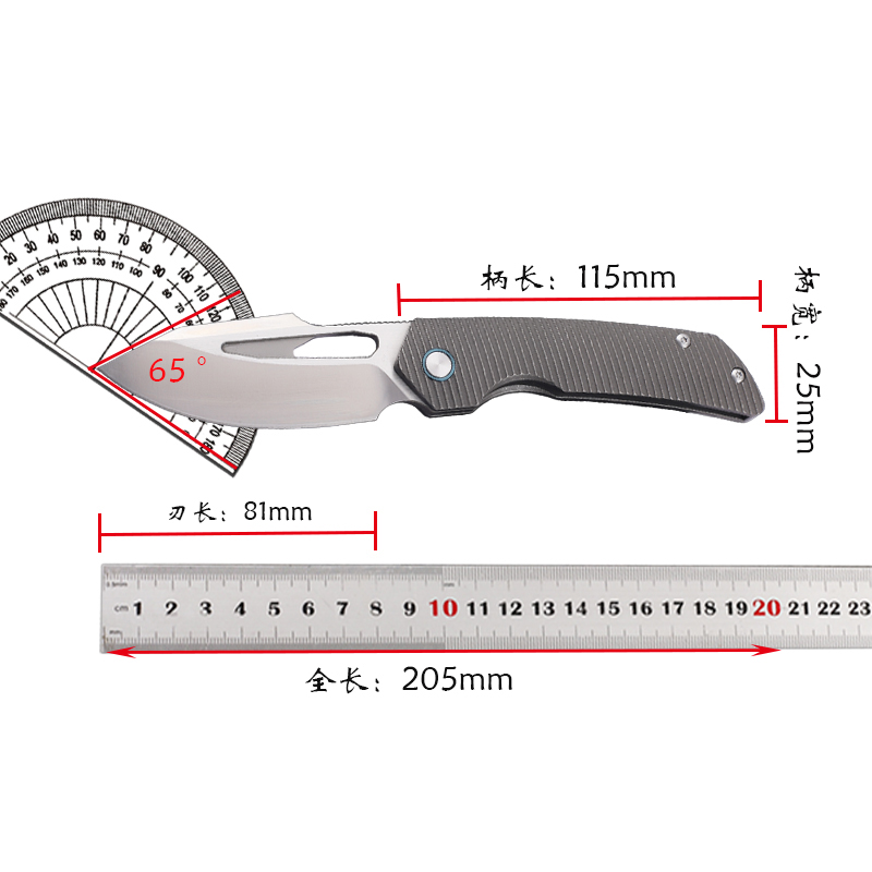 New titanium alloy handle M390 - Fishing Equipment Kitchener recensie en prijs