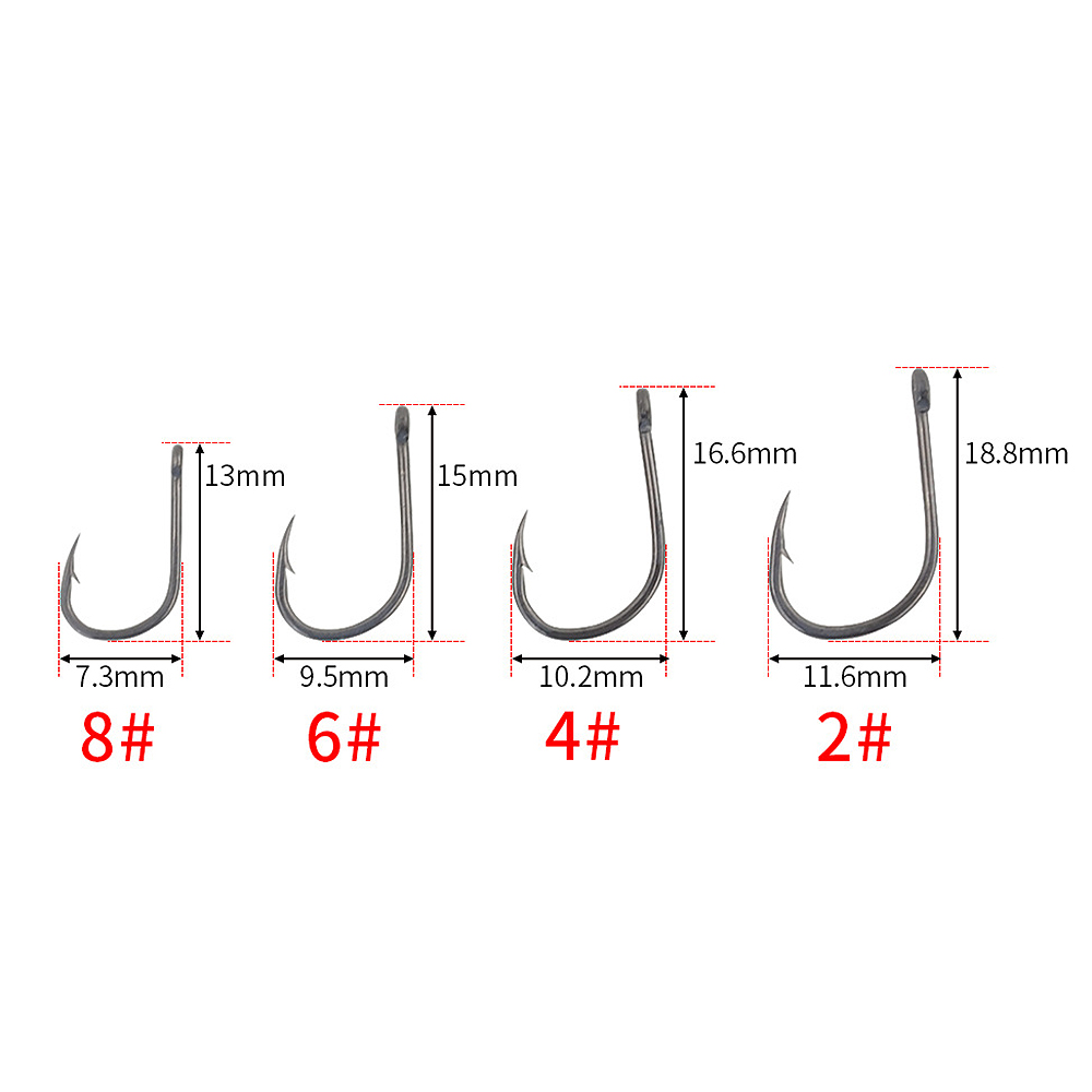 ABST  50Pcs Barbed Coated Carp - Fishing Hook recensie en prijs