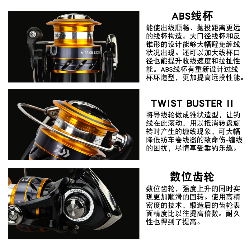 DAIWA Fishing Reel MISSION CS  - Fishing Equipment Daiwa recensie en prijs