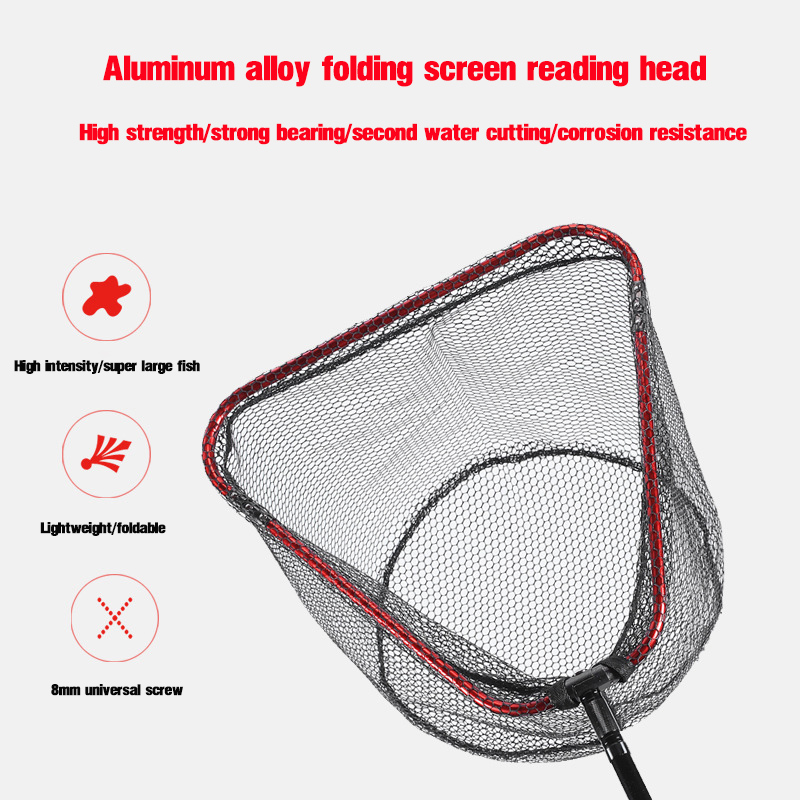 Aluminum Alloy Rubber Coated F - Landing Net Telescopic recensie en prijs