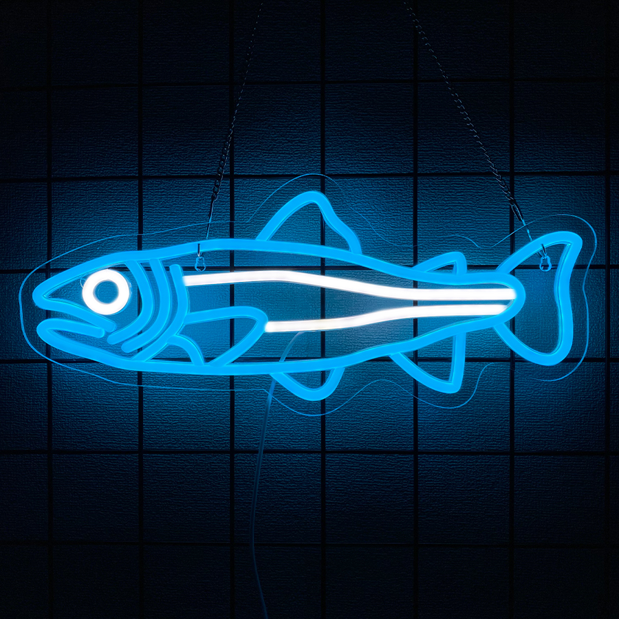 Fish Led Neon Sign, Cartoon Lu - Fishing Equipment Kitchener recensie en prijs