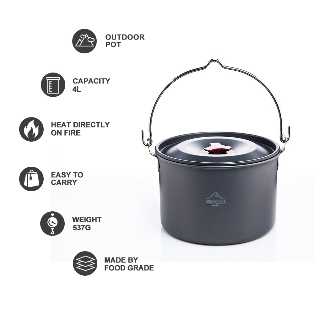 Widesea 4L Camping Hanging Pot - Fishing Equipment Kitchener recensie en prijs