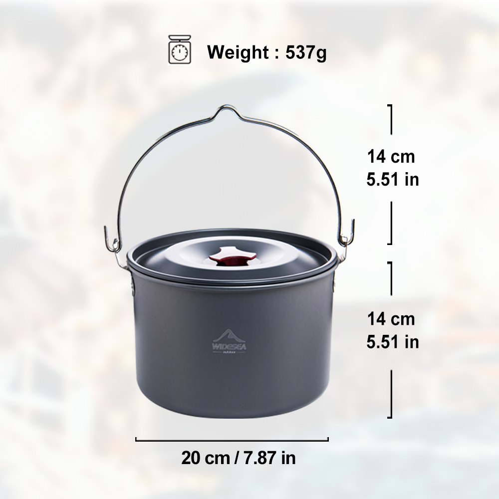 Widesea 4L Camping Hanging Pot - Fishing Equipment Kitchener recensie en prijs